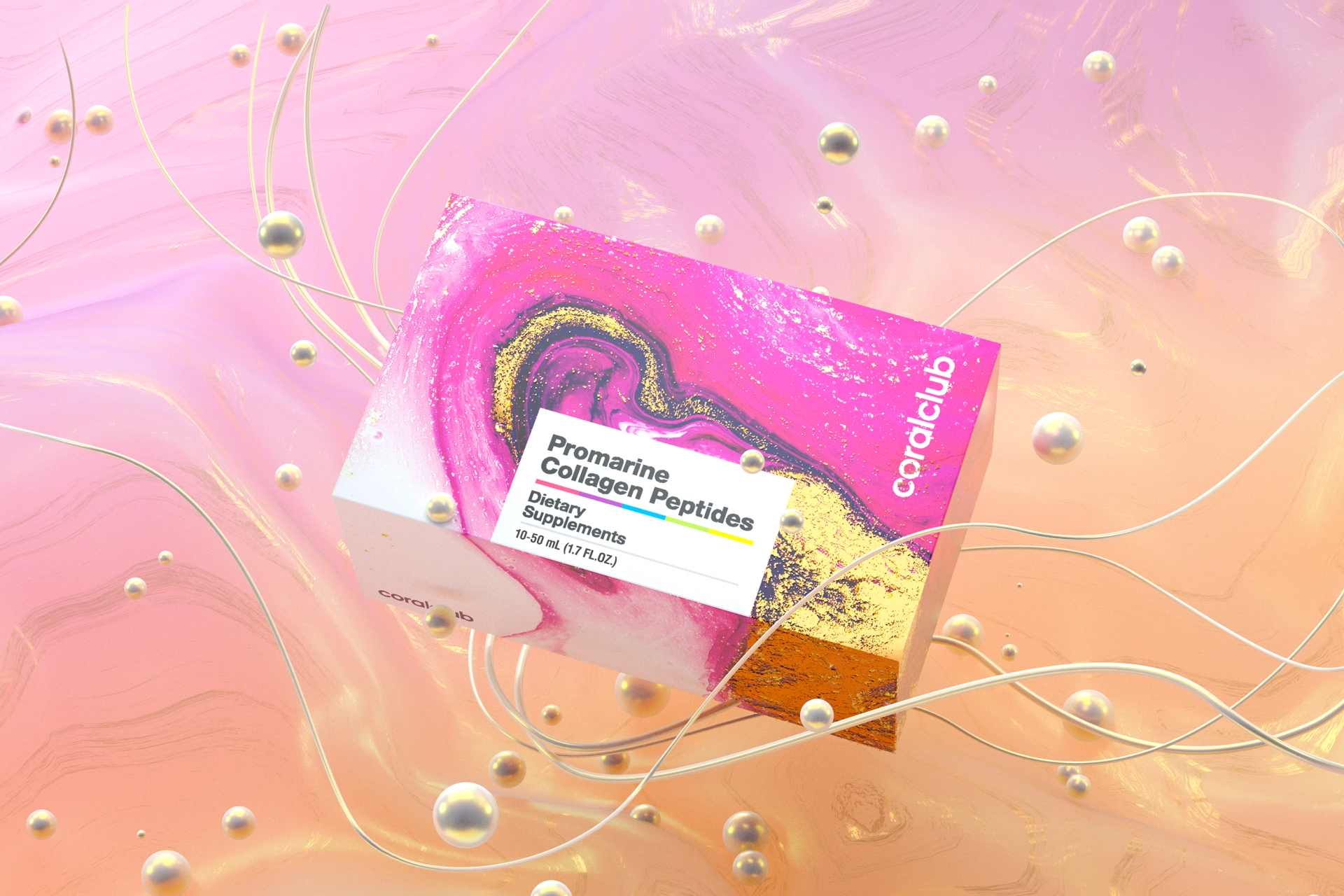 Promarine Collagen Peptides Hidrolize Kollajen, Vitamin B6, Vitamin C, Biotin ve Ispanak Tozu İçeren Takviye Edici Gıda